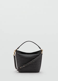 Small braided bucket bag — Chocolate 6