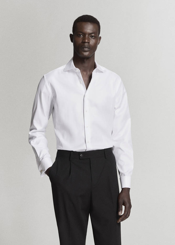 100% cotton slim-fit suit shirt - thumbnail 2