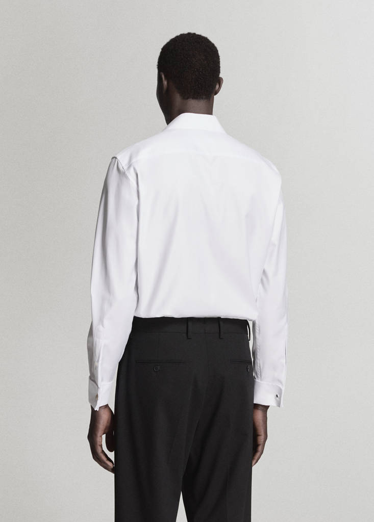 100% cotton slim-fit suit shirt - thumbnail 3