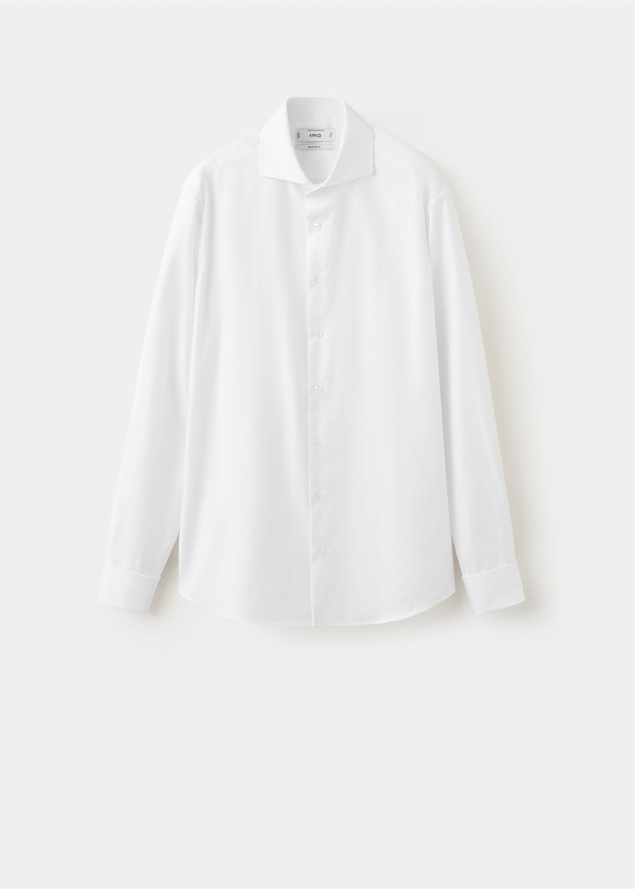 Camisa lisa 100% algodón - Artículo sin modelo, Blanco. Ref: 37041399-00.