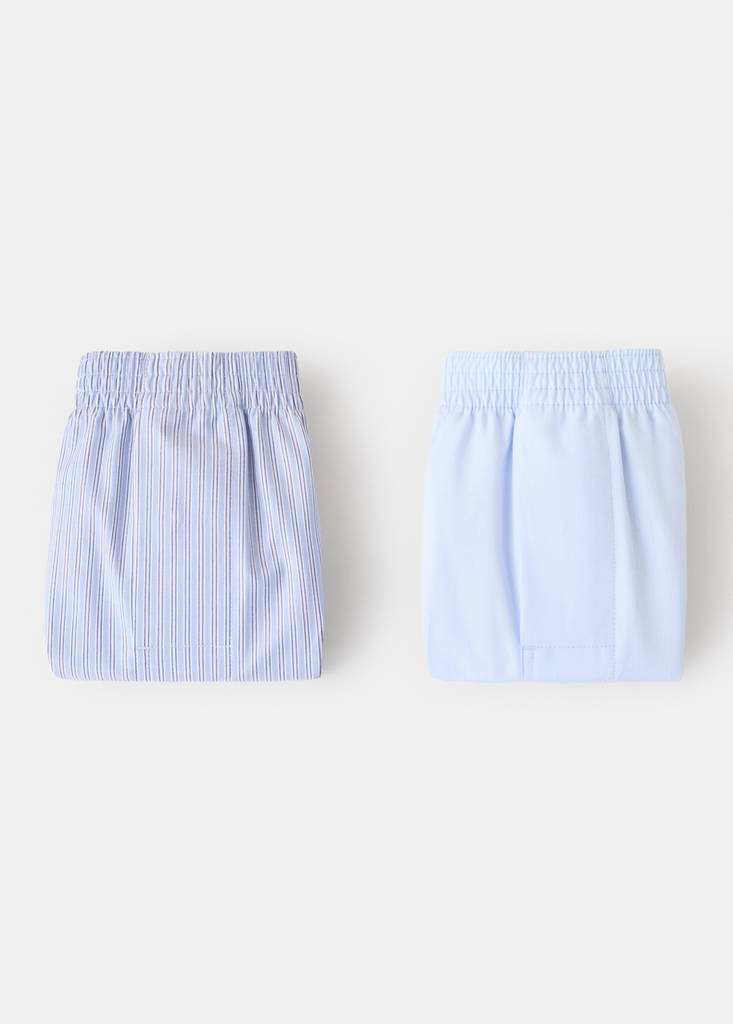 Mixed boxer 2 pack — Sky Blue