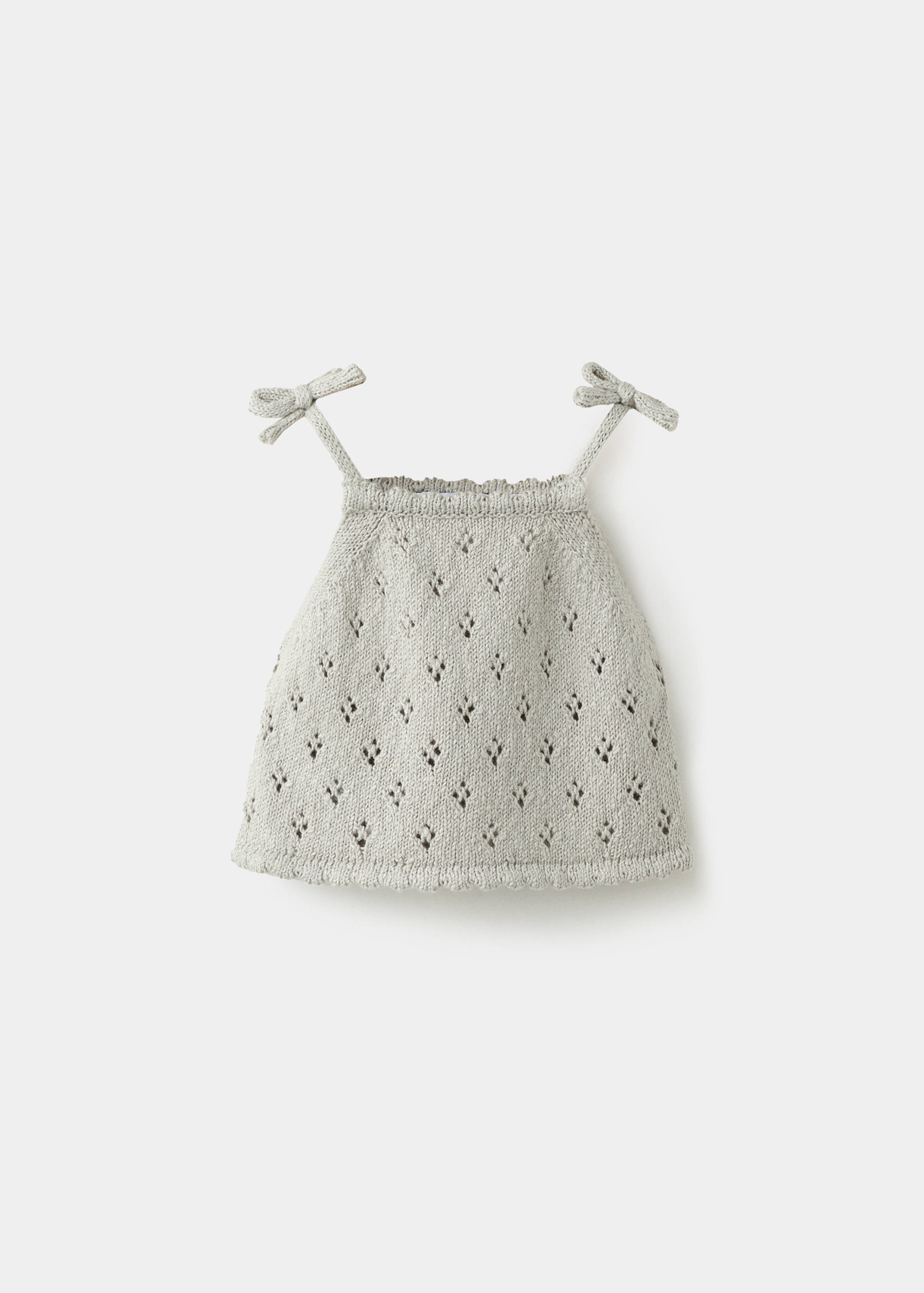 Sleeveless openwork knit top - Article without model