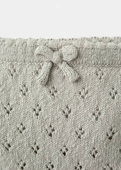 Openwork knit romper — Medium Brown 3