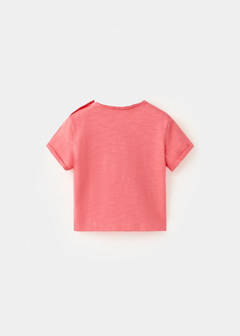Printed cotton-blend t-shirt — Red 5