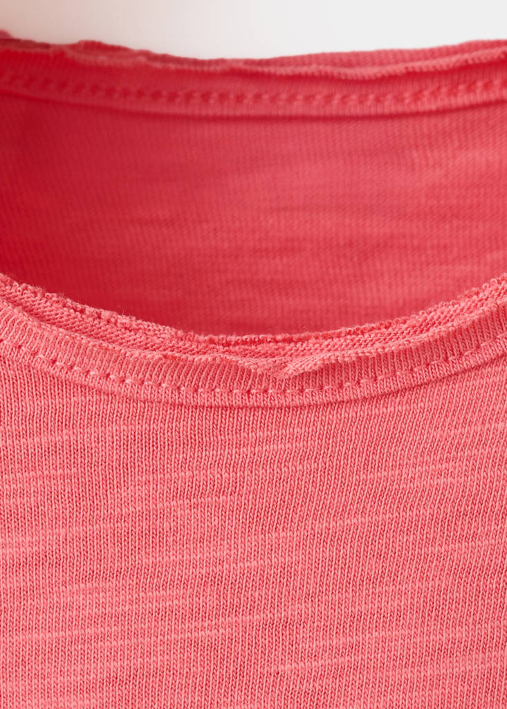 Printed cotton-blend t-shirt — Red