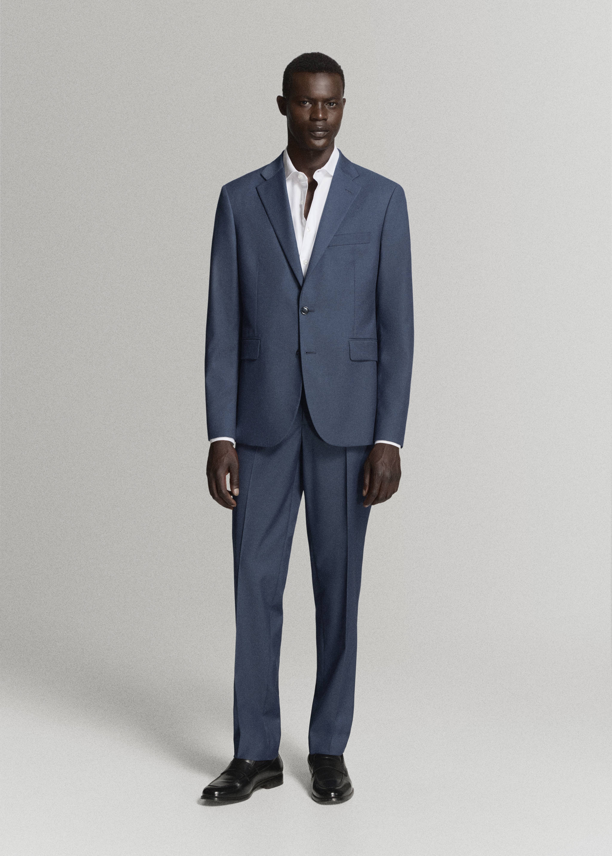 London regular-fit colbert - Overzichtstekening