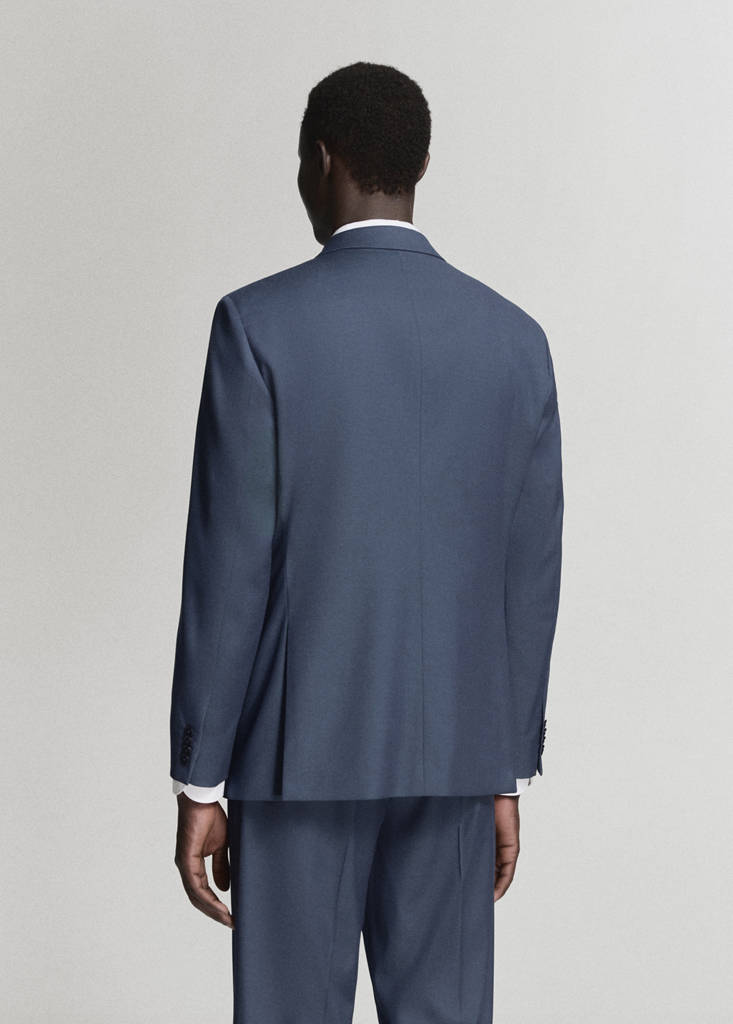London regular-fit suit jacket — Indigo Blue