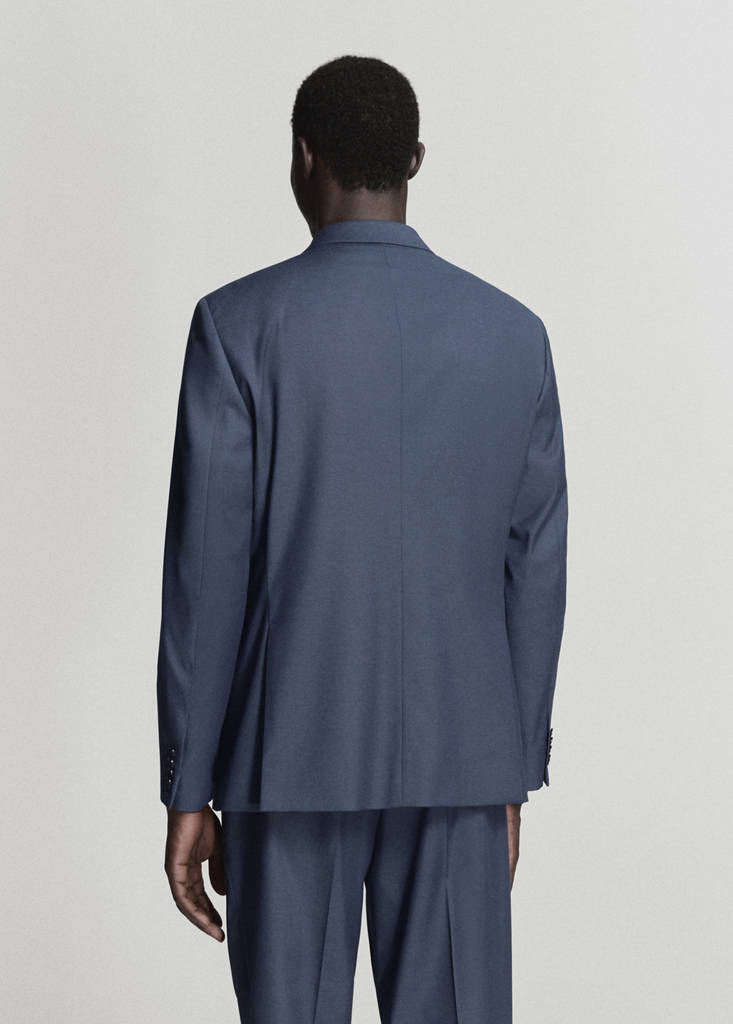 London regular-fit suit jacket — Indigo Blue