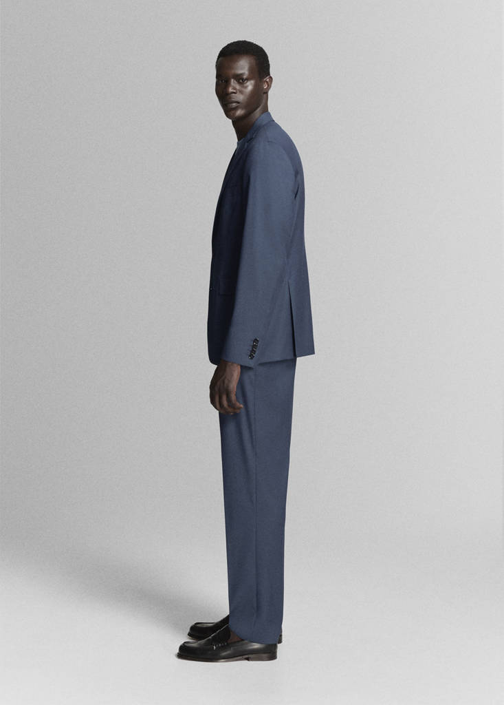London regular-fit suit jacket — Indigo Blue