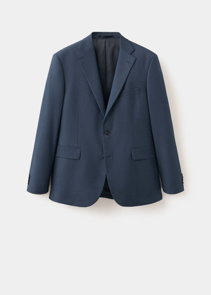 London regular-fit suit jacket — Indigo Blue