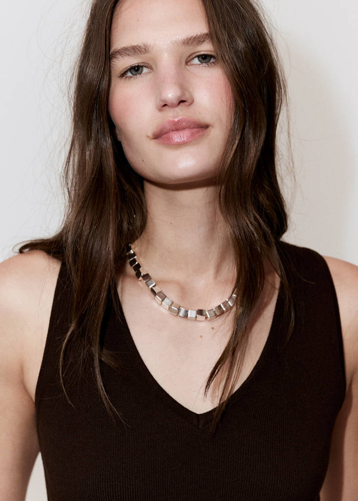 Fine-knit top — Chocolate