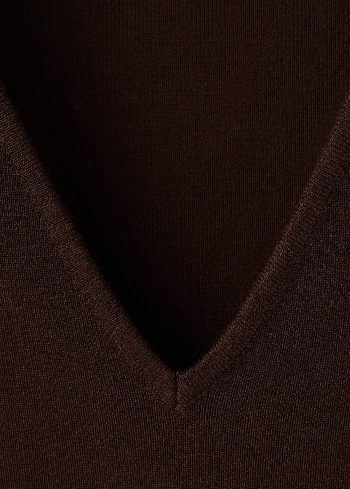 Fine-knit top — Chocolate