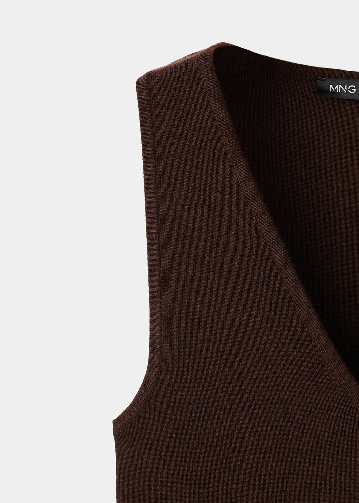Fine-knit top — Chocolate
