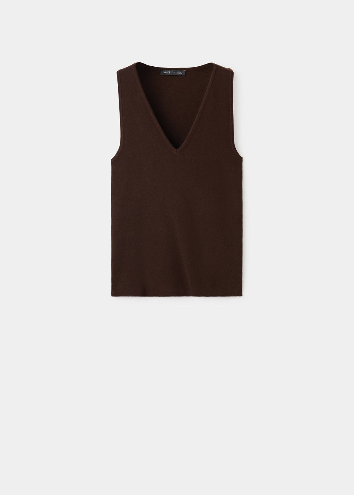 Fine-knit top — Chocolate