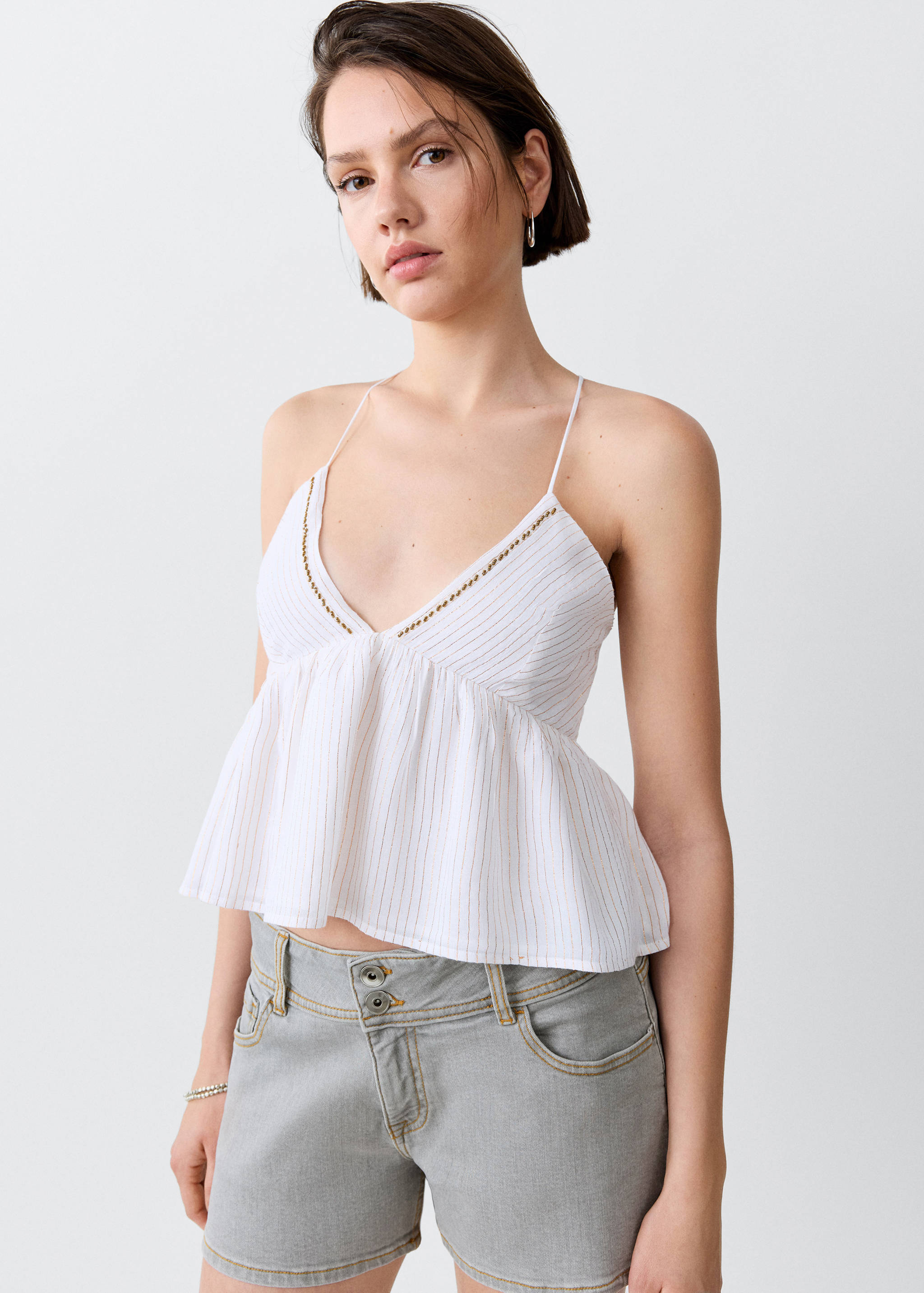 Mini shorts low waist - Plano medio