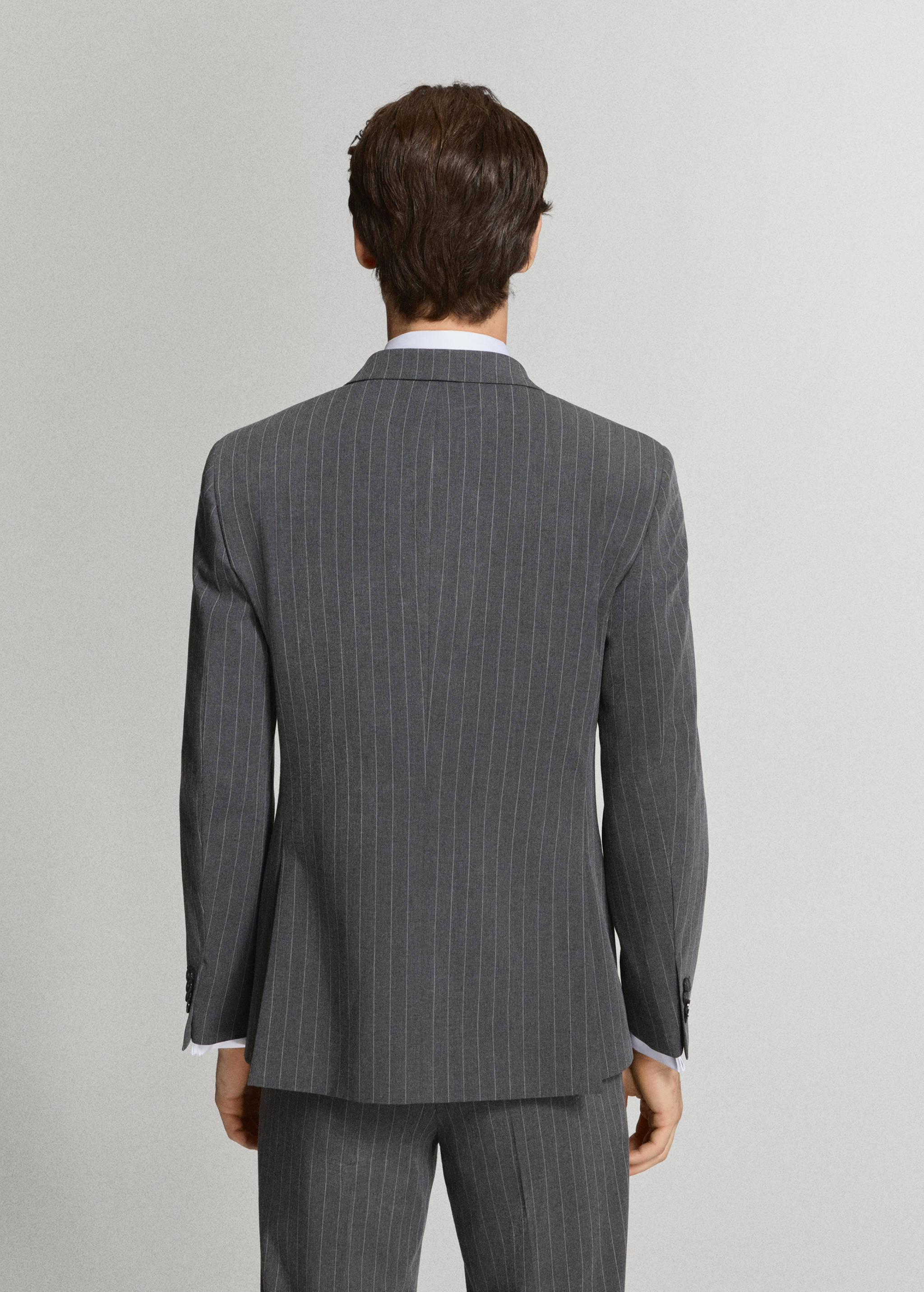 Monaco double-breasted slim-fit suit jacket - Reverse of the article