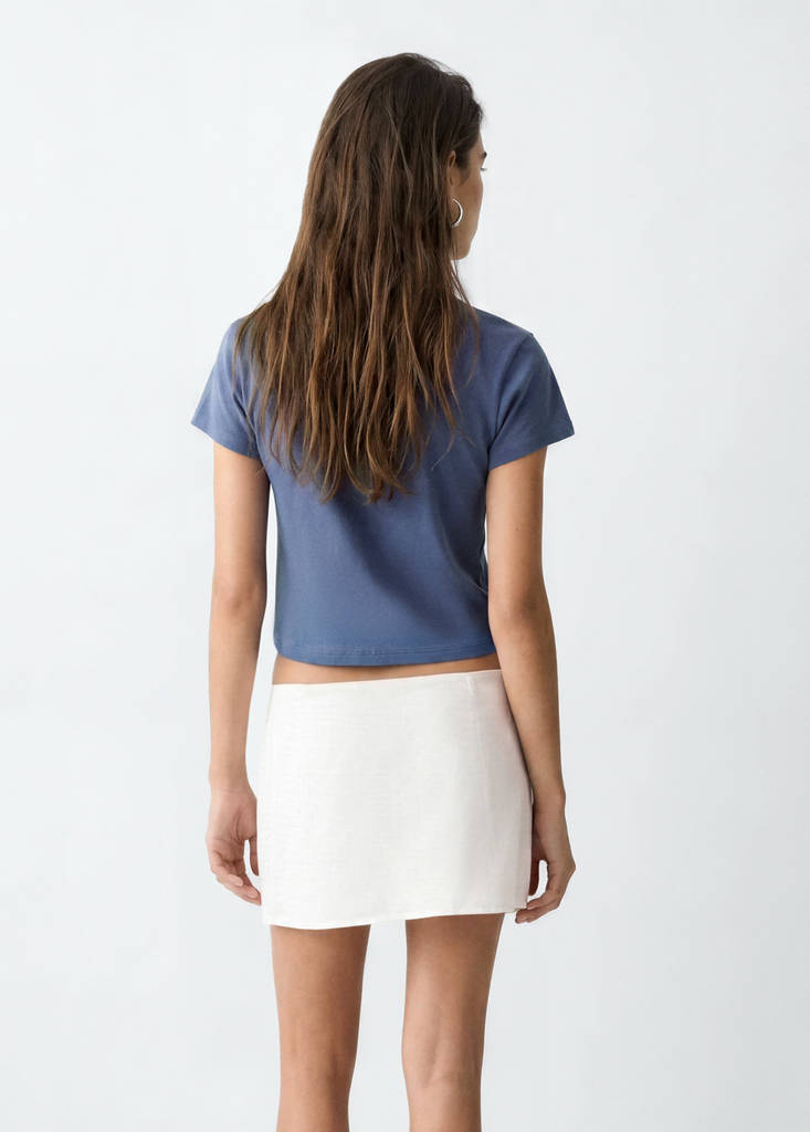 Embroidered cotton T-shirt - thumbnail 3