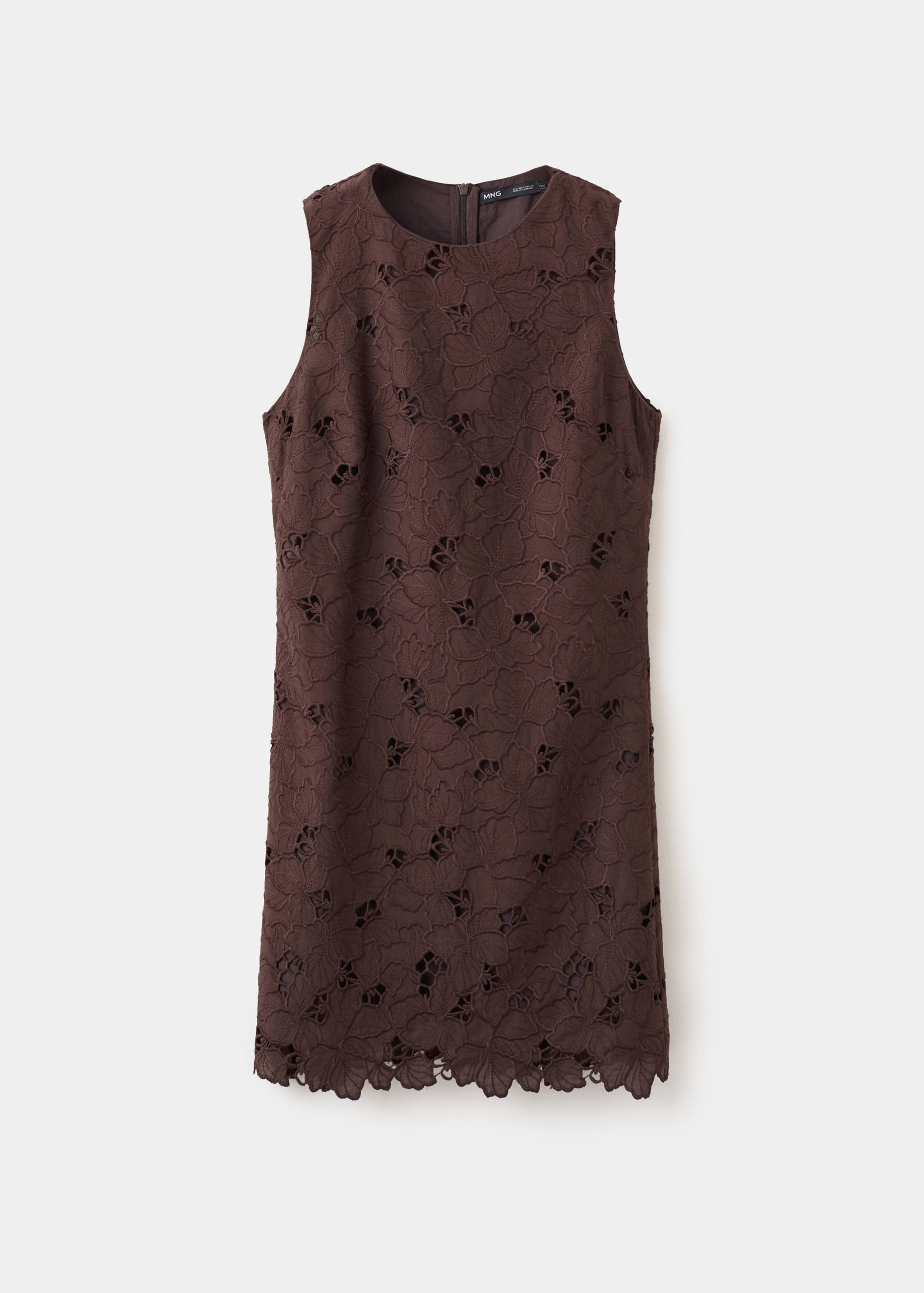Kurzes Kleid mit Lochstickereien - Artikel ohne Model