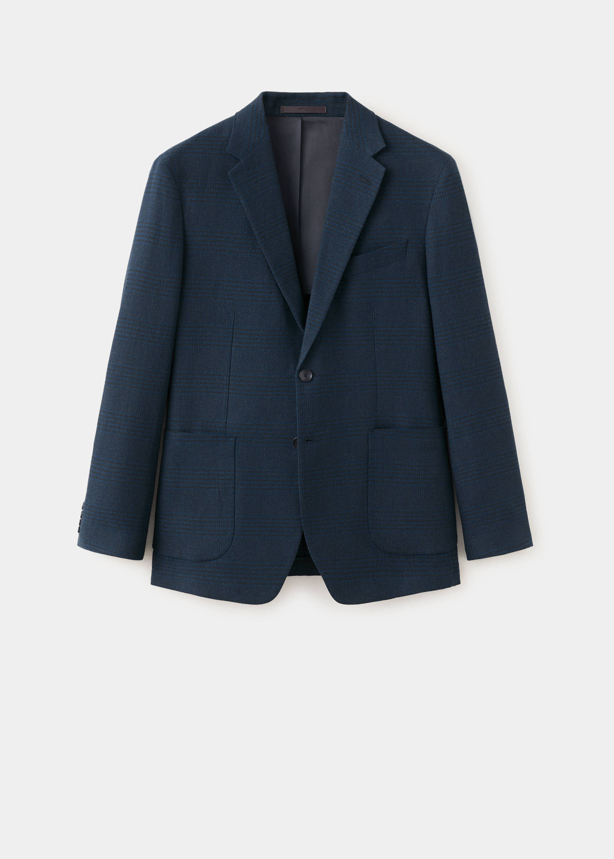 Slim fit linen-cotton striped blazer - Article without model