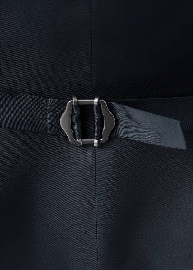 Turin suit gilet 100% wool — Navy