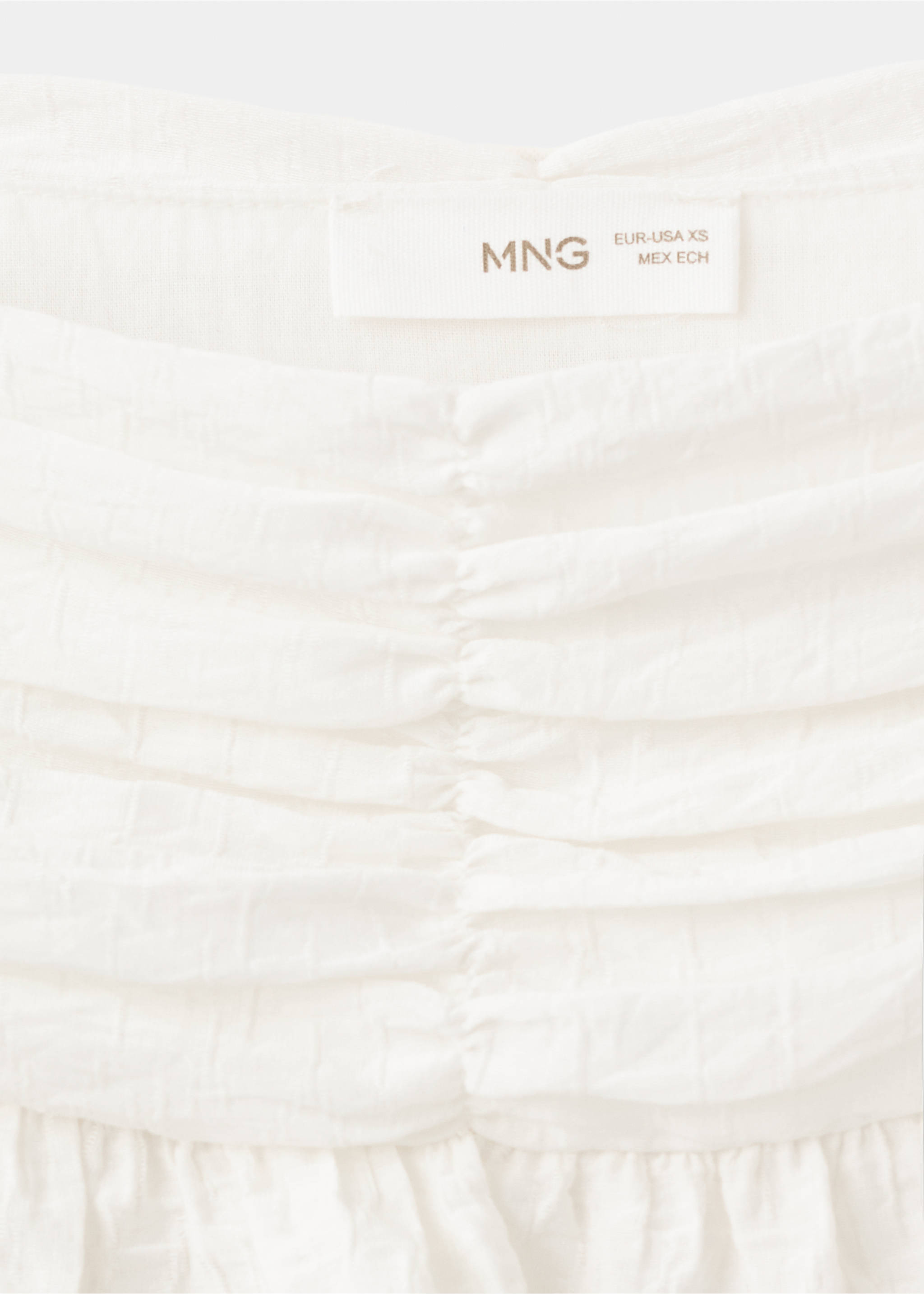 Short ruffled skirt - Details of the article 8, Off White. Ref: 37041421-00.