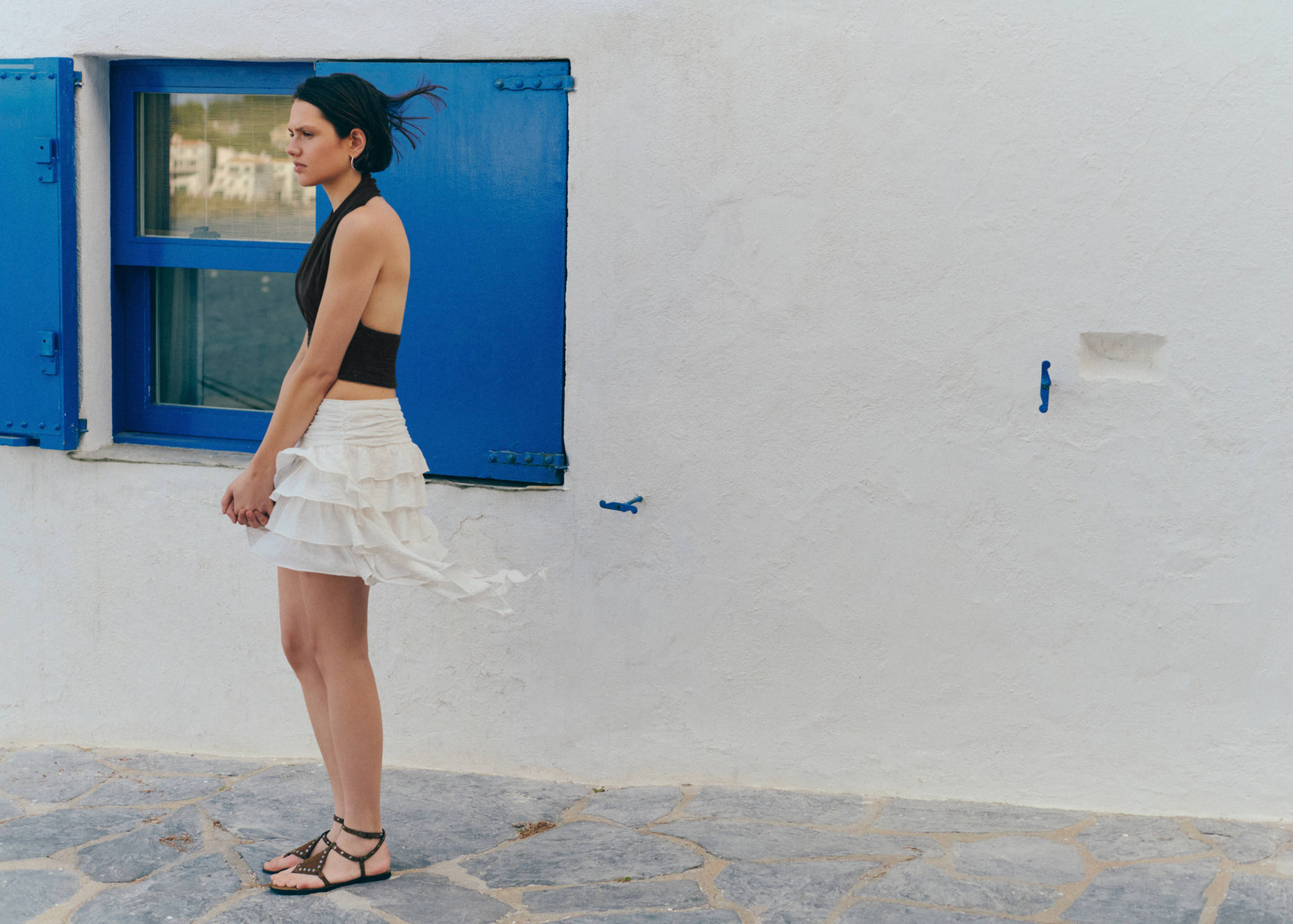 Ruffled short skirt - Panoramic plane