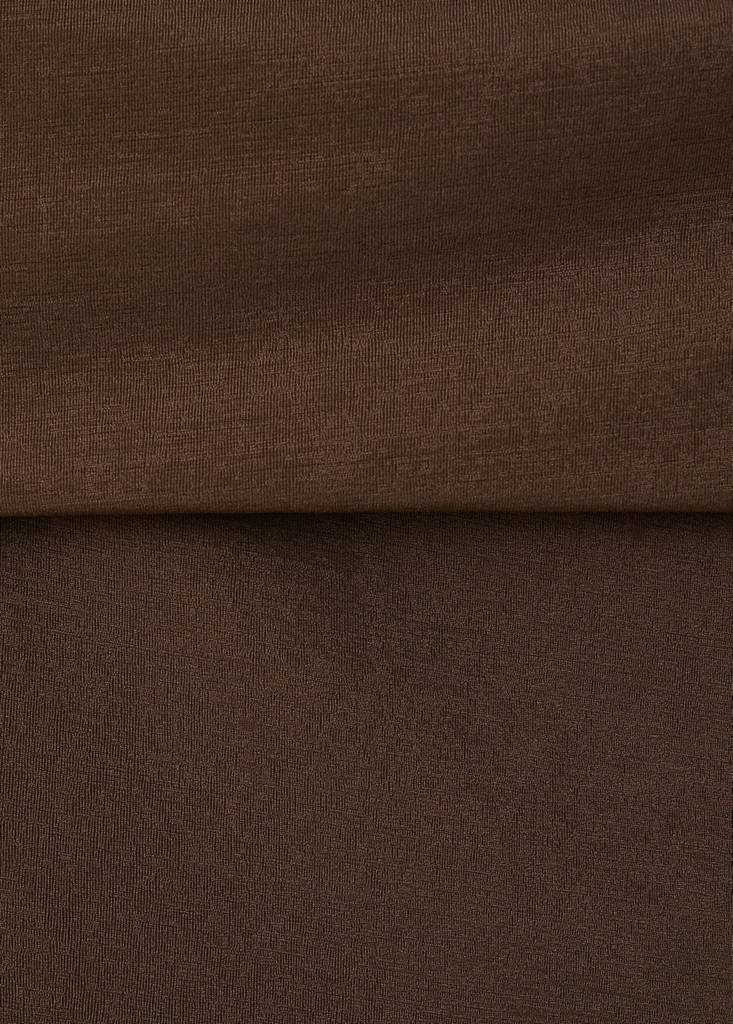 Off-shoulder top — Brown