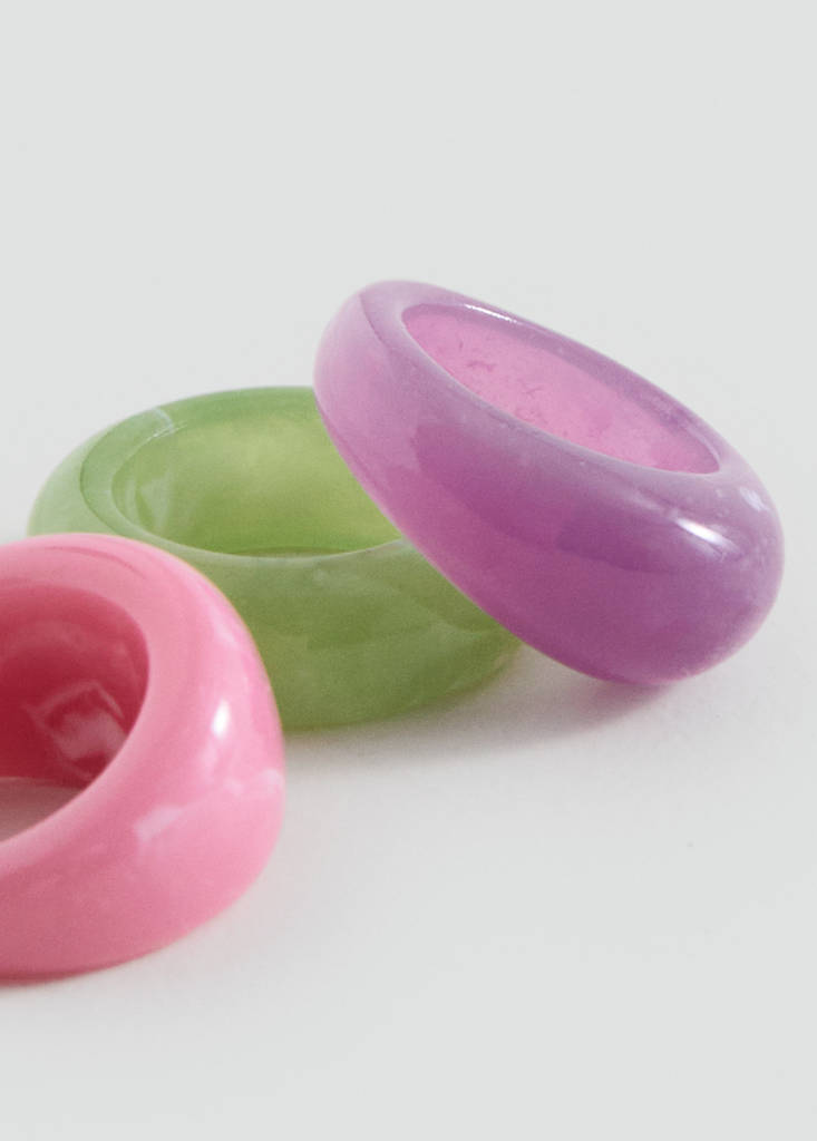 3-pack resin rings