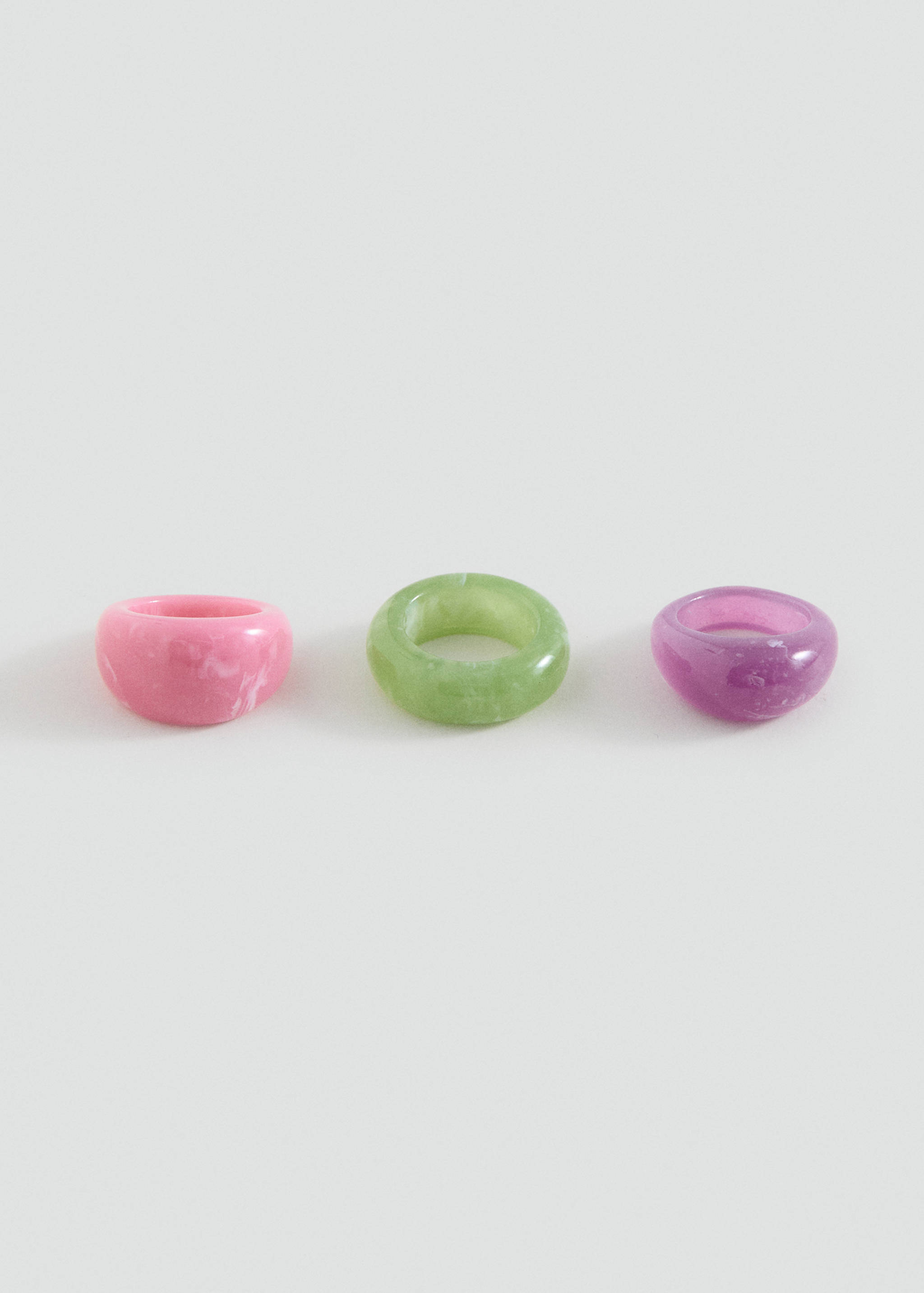 Set of 3 resin rings - Товар без моделі