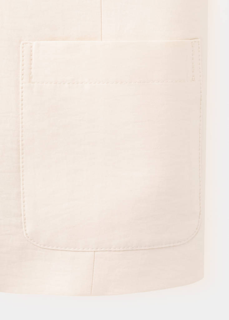 Waistcoat with buttons and pockets — Ecru