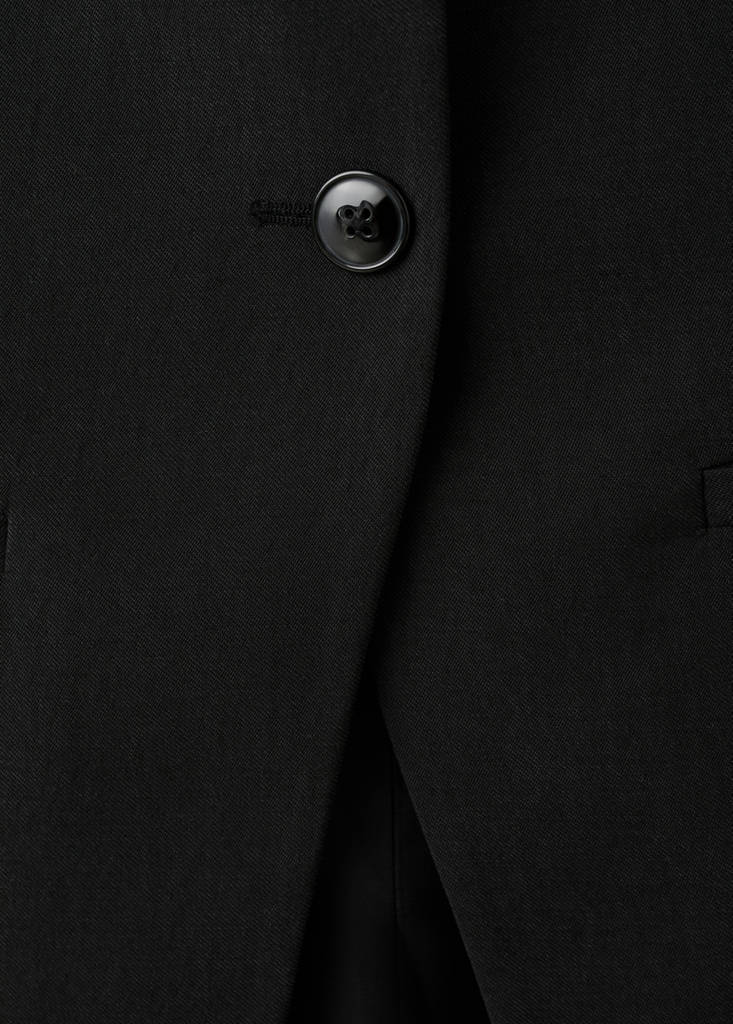Waistcoat with buttons and pockets — Black