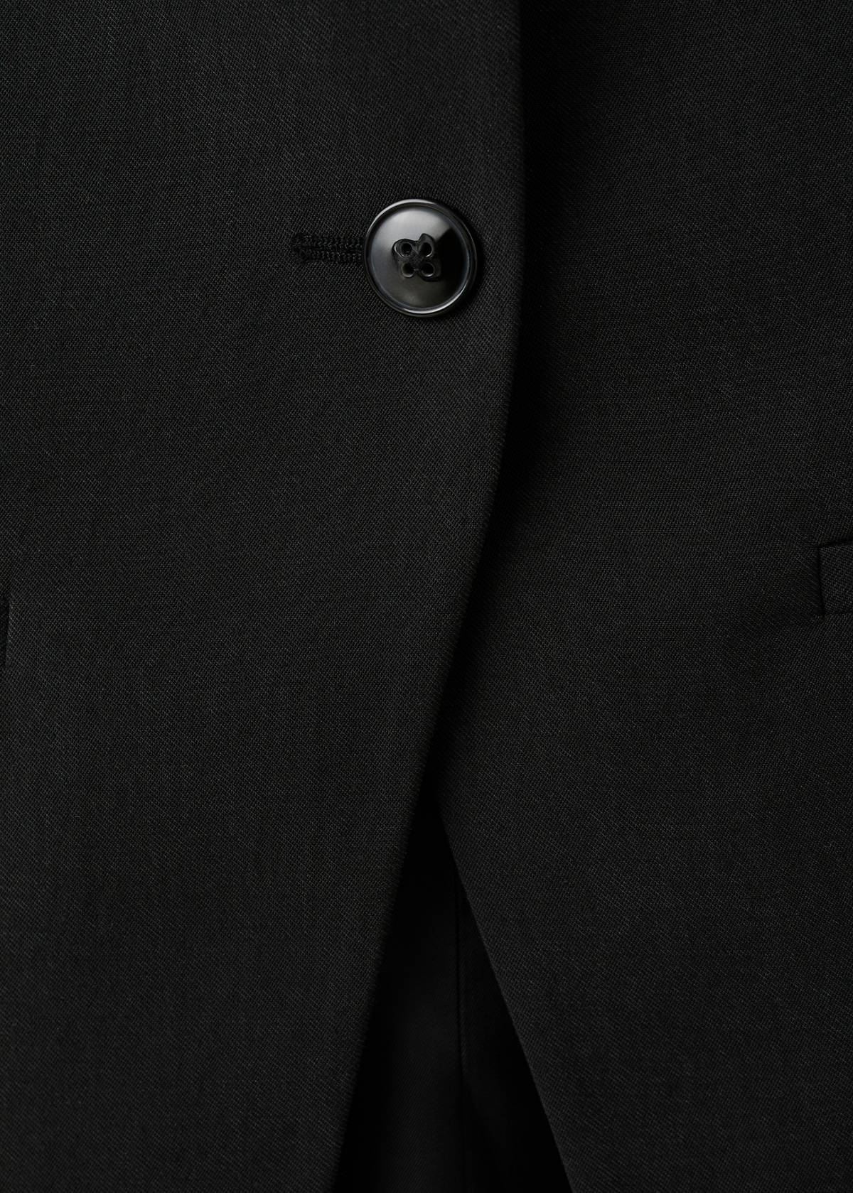 Waistcoat with buttons and pockets — Black