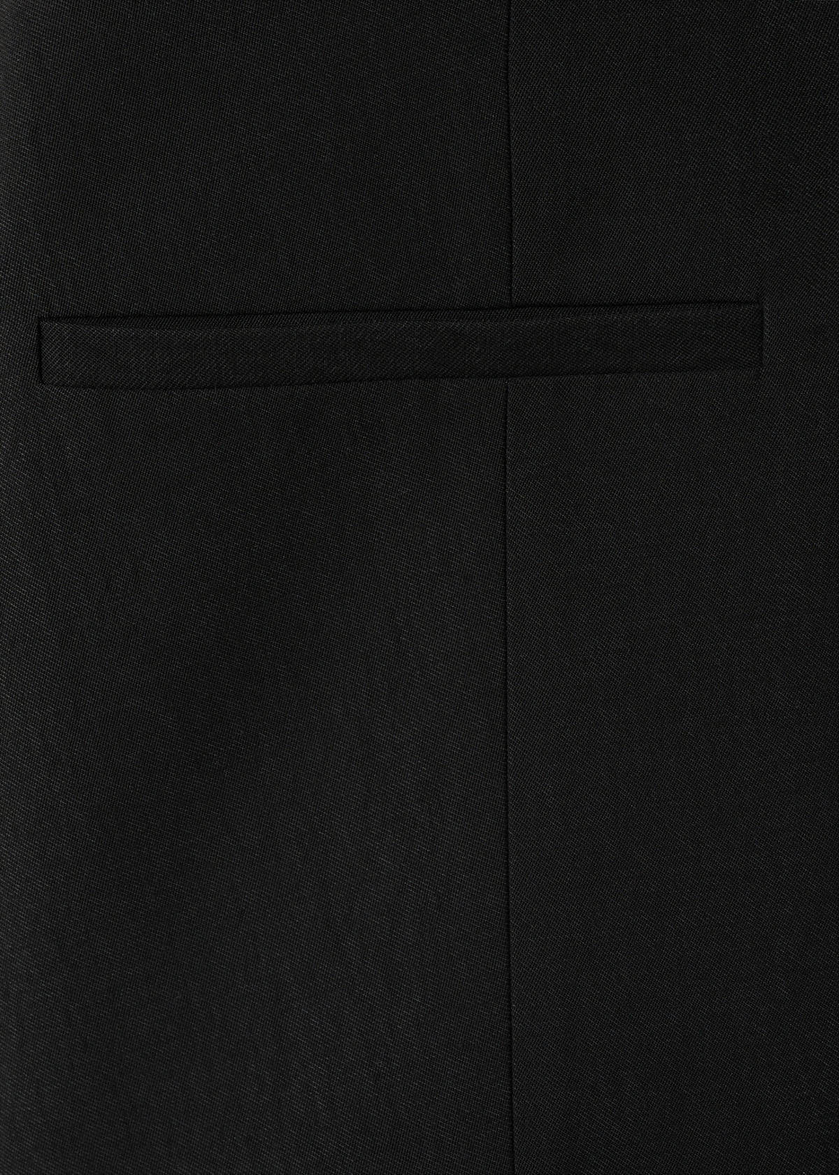 Waistcoat with buttons and pockets — Black