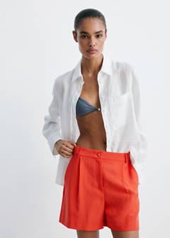 Straight-fit lyocell bermuda shorts — Clementine 12