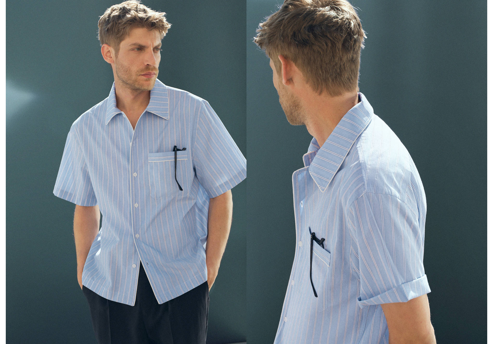100% cotton striped shirt - Panoramic plane