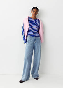 Low-waist wide-leg jeans — Medium Blue 2