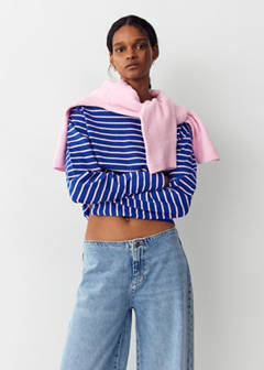 Low-waist wide-leg jeans — Medium Blue 1
