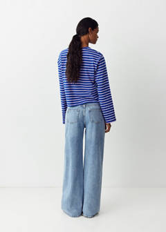Low-waist wide-leg jeans — Medium Blue 3