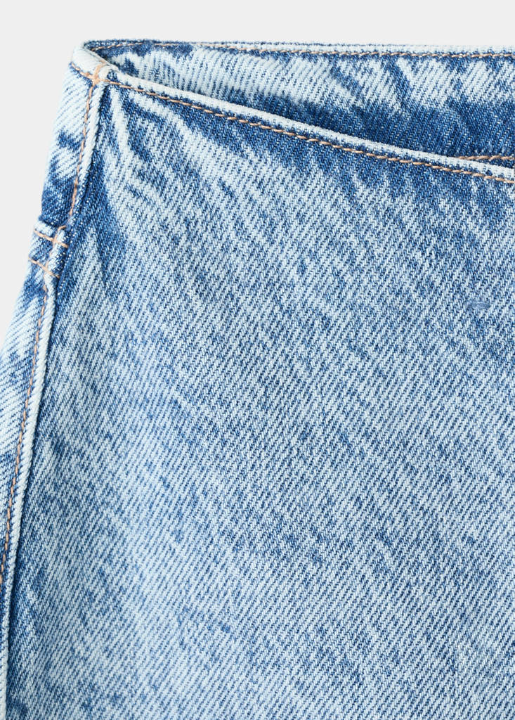Low-waist wide-leg jeans — Medium Blue