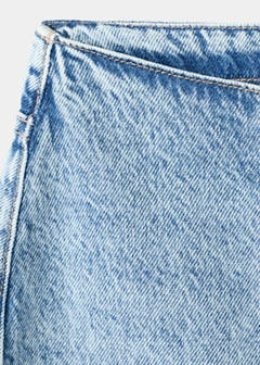 Low-waist wide-leg jeans — Medium Blue 6
