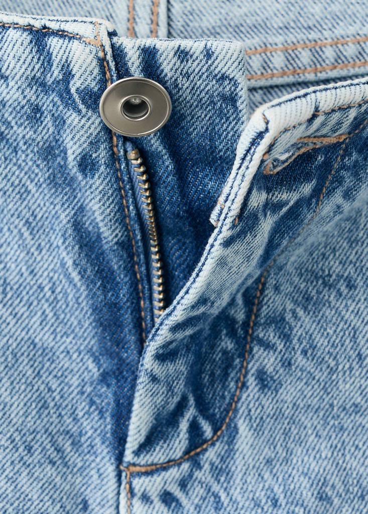 Low-waist wide-leg jeans — Medium Blue