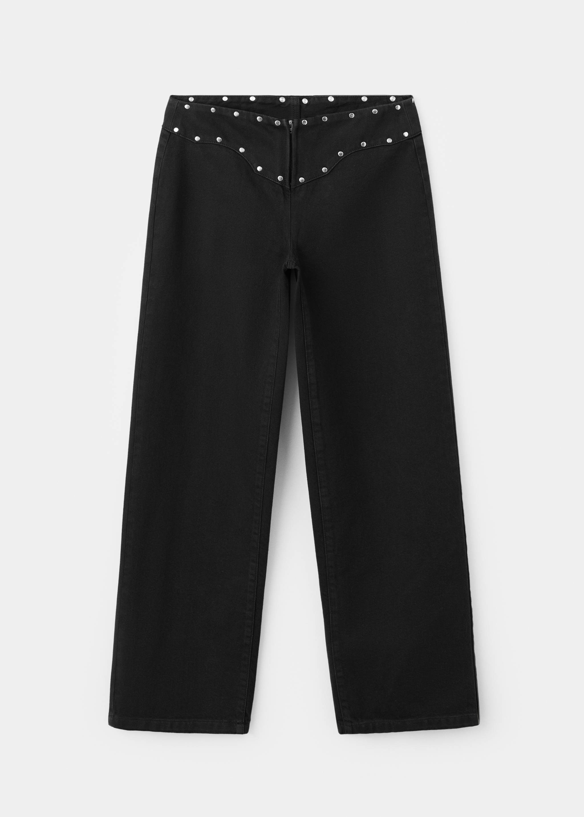Low-waist studded jeans - Article without model