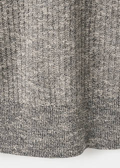 Ribbed cotton-linen blend polo — Navy 9