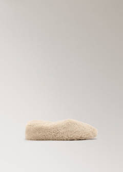 Wool fleece slipper — Beige 5