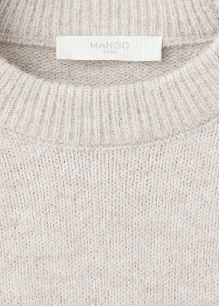 Round-neck knitted sweater — Light/Pastel Grey