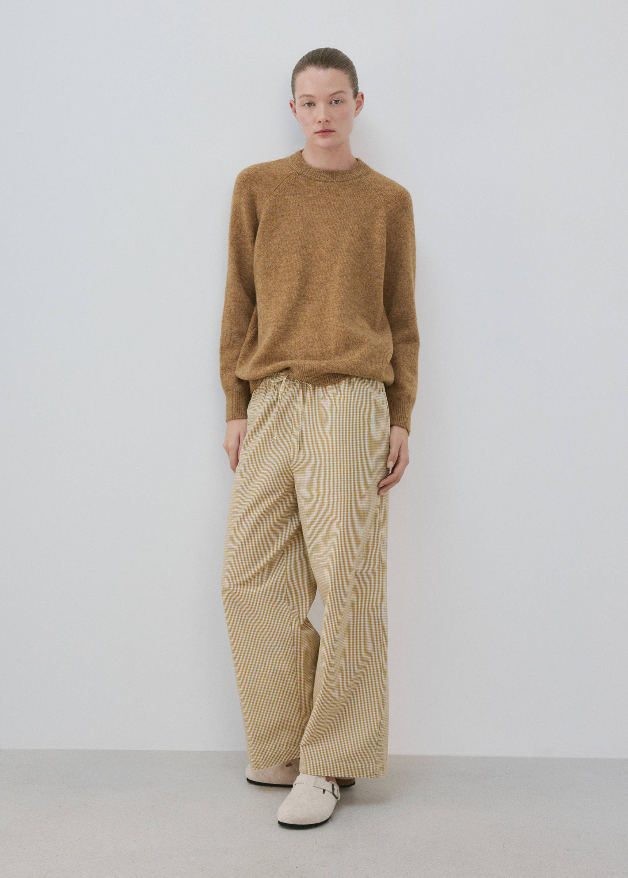 Round-neck knitted sweater - General plane