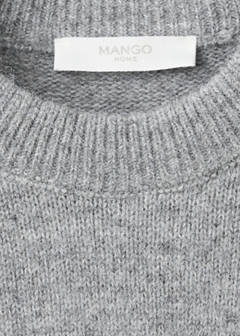 Round-neck knitted sweater — Grey 7