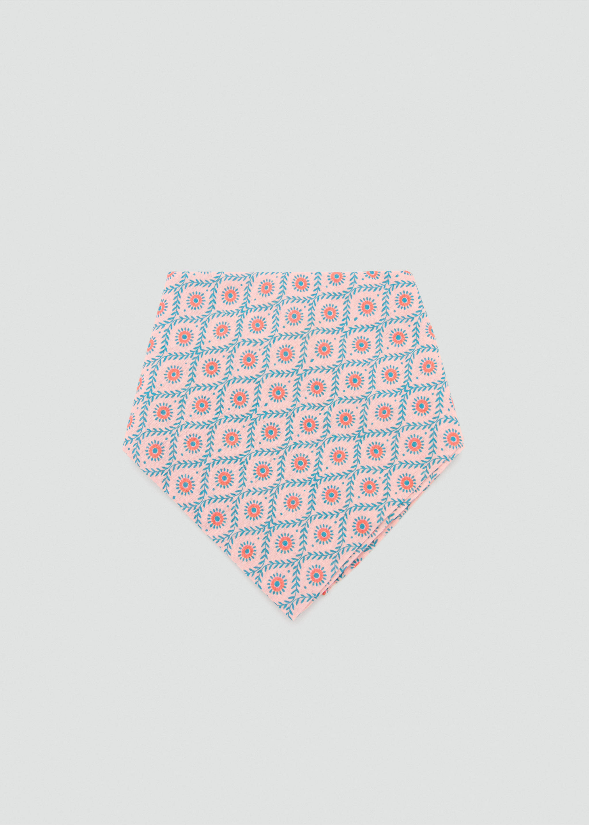 Хлопковый платок с принтом - Изделие без модели, Розовый. Ref: 37041444-00.