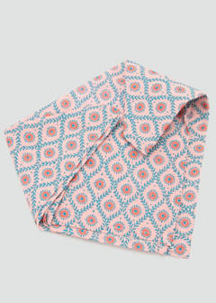 Printed cotton scarf — Pink 2