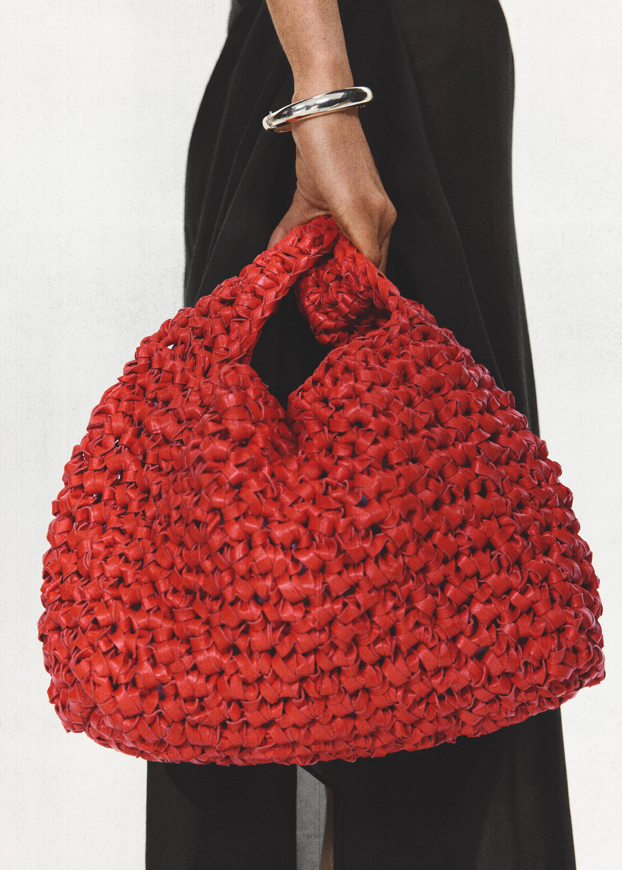 Sac à main en cuir tressé - Plan général